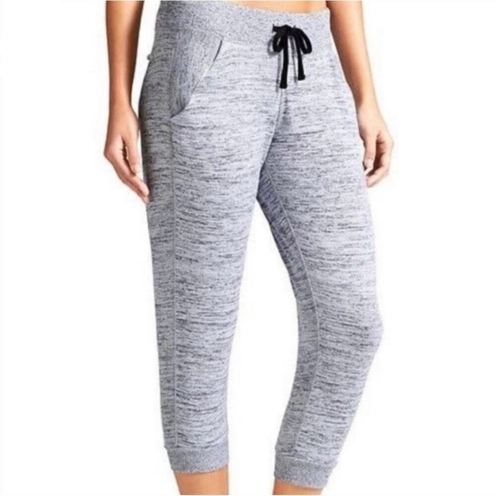 Athleta Gray Cropped Downplay Jogger Small Style 438844 Athleisure Casual Lounge